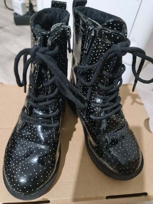 Cizme/ghete piele, zara, marimea 25-30