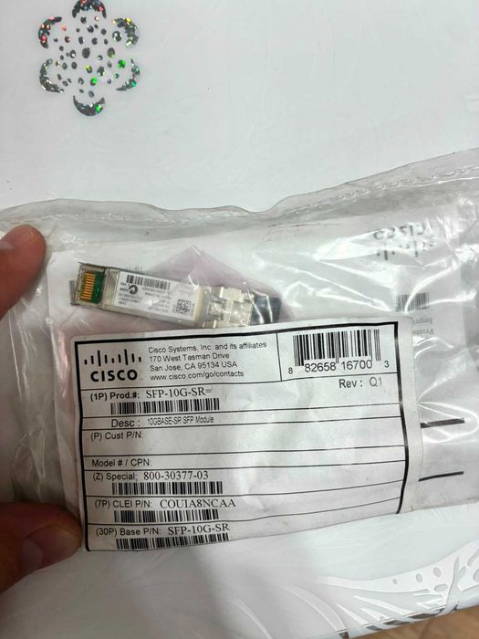 Cisco SFP-10G-SR 10G SFP+ модуль, оригинал