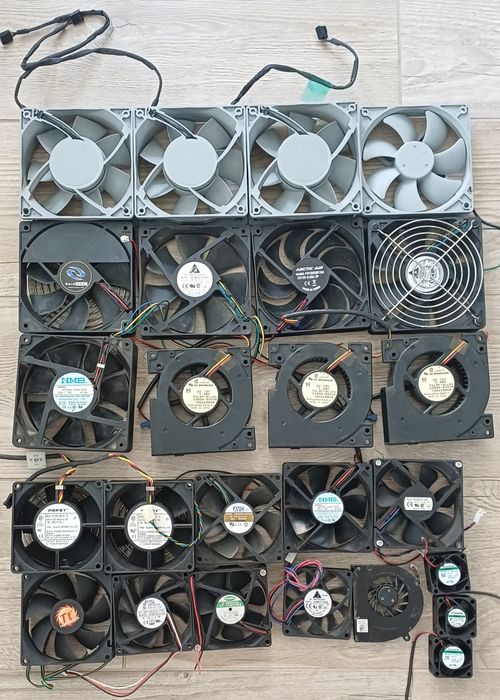 Lot 25 cooler ventilator racitor 12 48V Papst NMB Delta Sunon