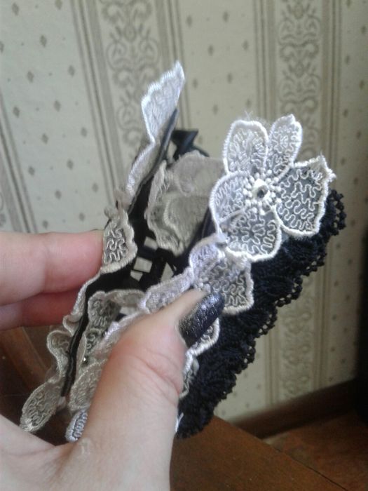 заколка краб, ручная работа