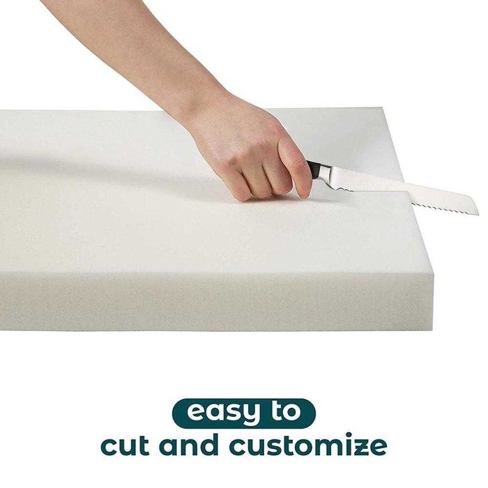 Burete dens pentru tapiterie, Poliuretan 50x50cm, grosime 7 cm. NOU!