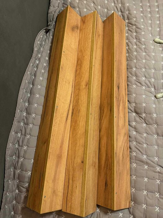 3 бр. дървени (МДФ) рафтове L форма