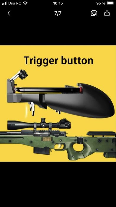 Joystick Memo Pubg, Fortnite, Call of duty. cu 4 degete universal