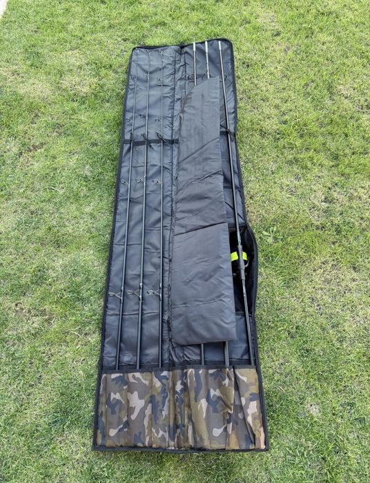 Husa pentru trei lansete de 3.90 m lanseta pescuit 205 cm tx