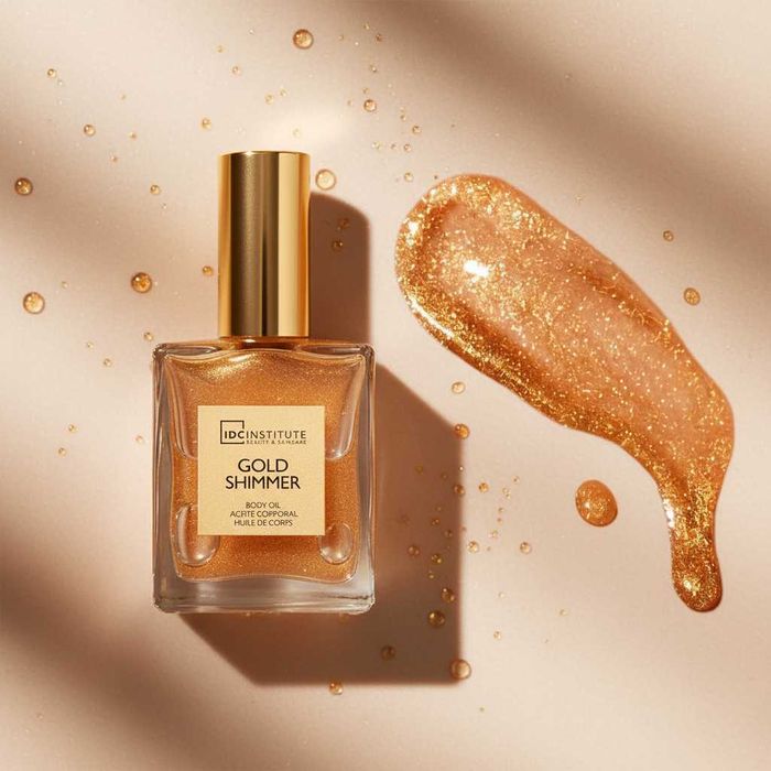 Ulei de corp Gold Shimmer IDC Institute 99153, 45 ml