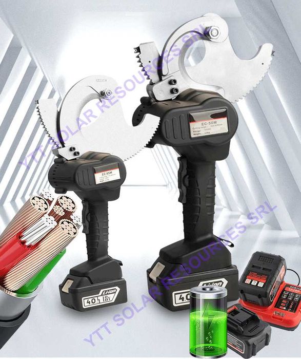 Ratchet / ghilotina / foarfeca electrica pentru taiat cabluri electrice pana la 50mm diametru