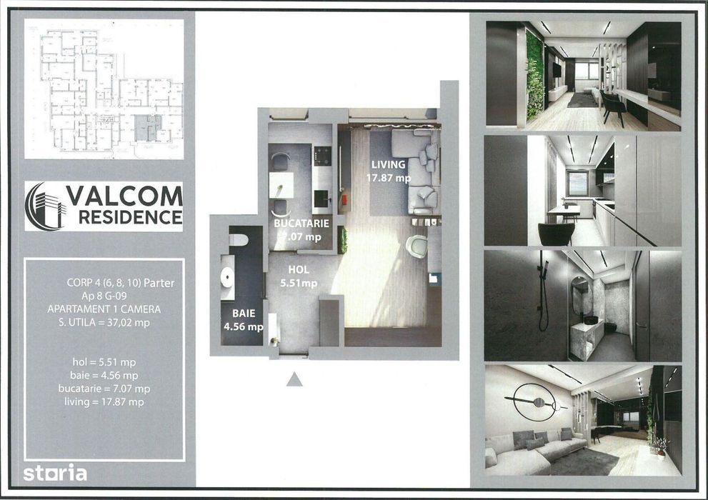 Valcom Residence Bartolomeu, Garsoniera, Comision 0%