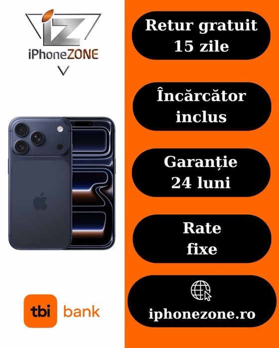 Iphone 17 Pro Max 256GB 92% Garantie Rate BuyBack - iphonezone.ro