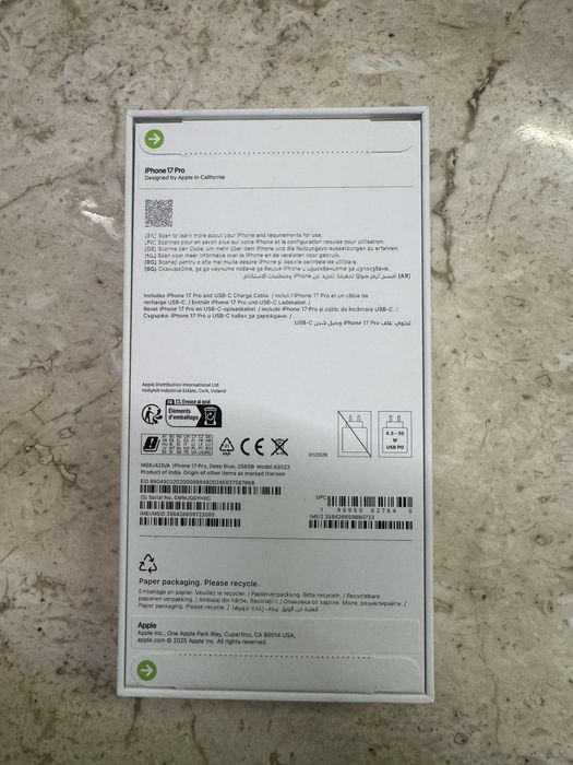 Iphone 17 pro 256 gb