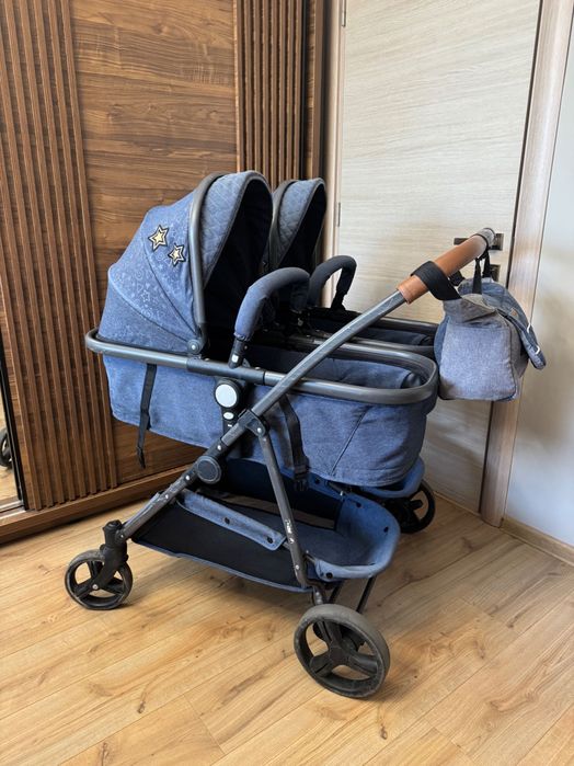 Количка за близнаци и породени деца Chipolino Duo Smart