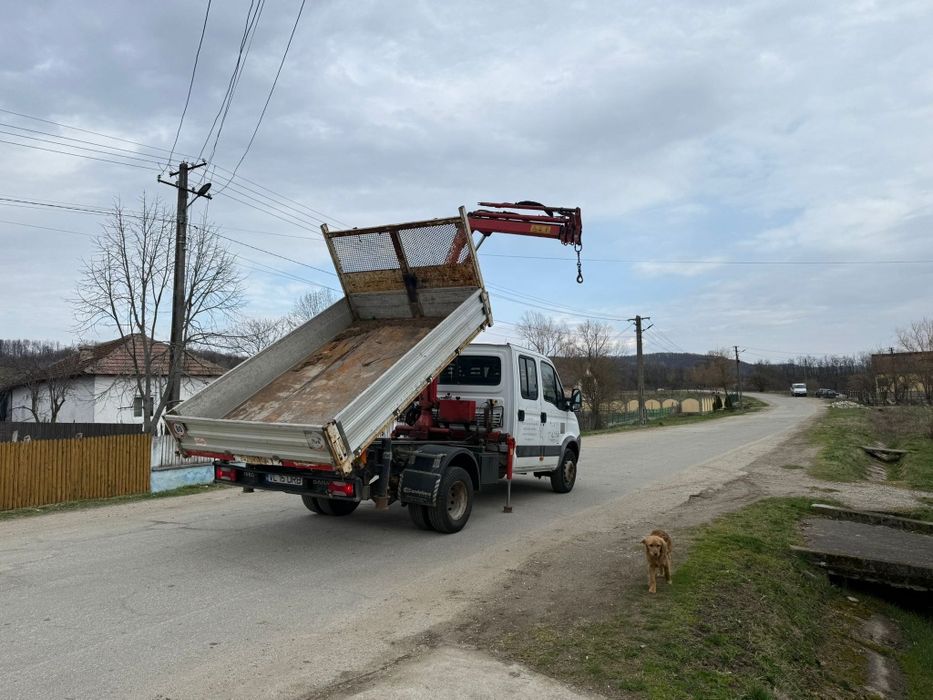 Iveco daily basculabil cu macara