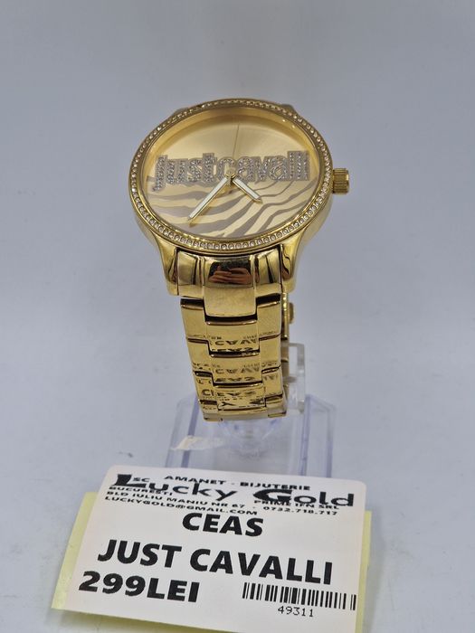 Ceas Just Cavalli Curea Metalica Garanție #49311