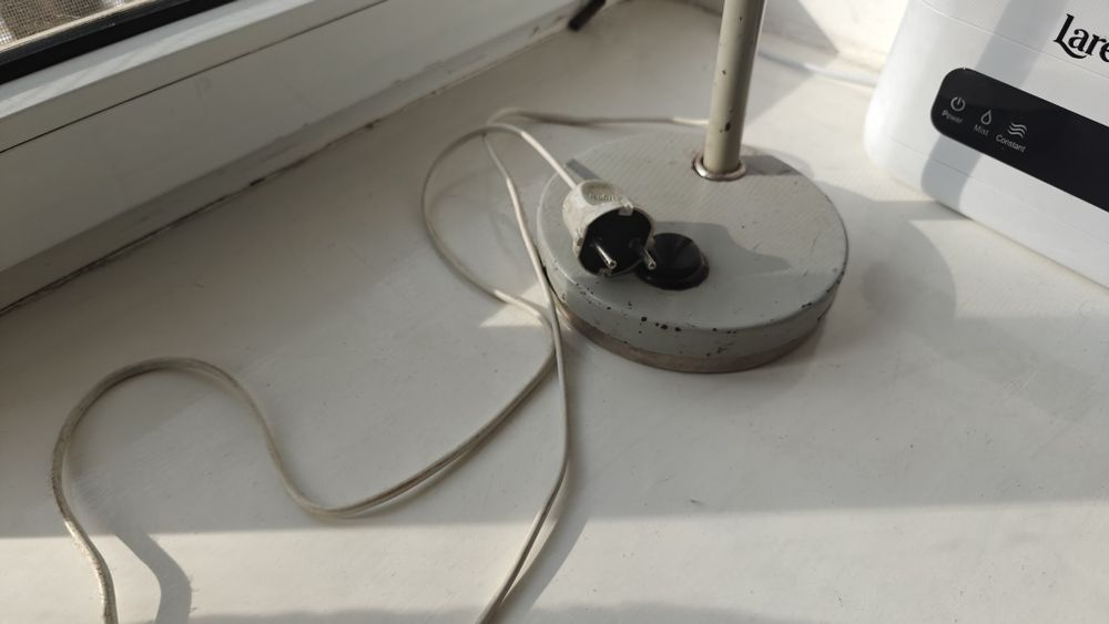 Советская лампа настольная