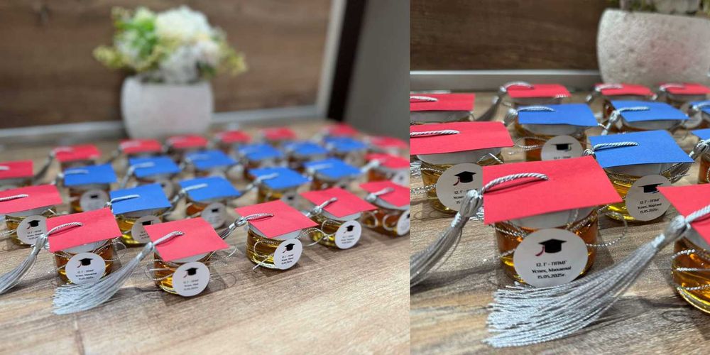 Подаръчета за гости за бал - бурканчета с мед или свещ за абитуриент