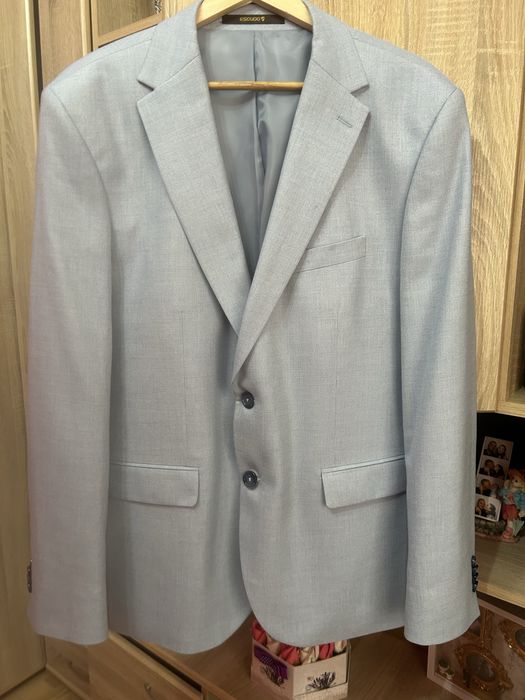 Sacou slim fit Escudo bleu