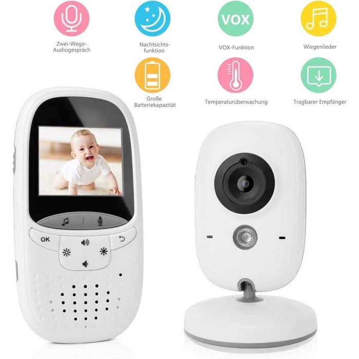 %Нов БЕБЕФОН VB602 с цветен екран 2" двупосочно аудио 2025 от вносител