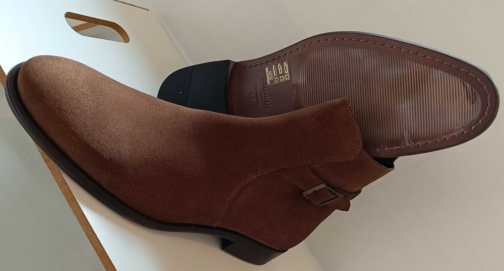 Ghete jodpur chelsea 44 43 premium Minelli NOI piele naturala moale