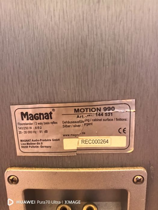 Vând Boxe Hi-Fi Magnat Motion 990 (3 Căi)