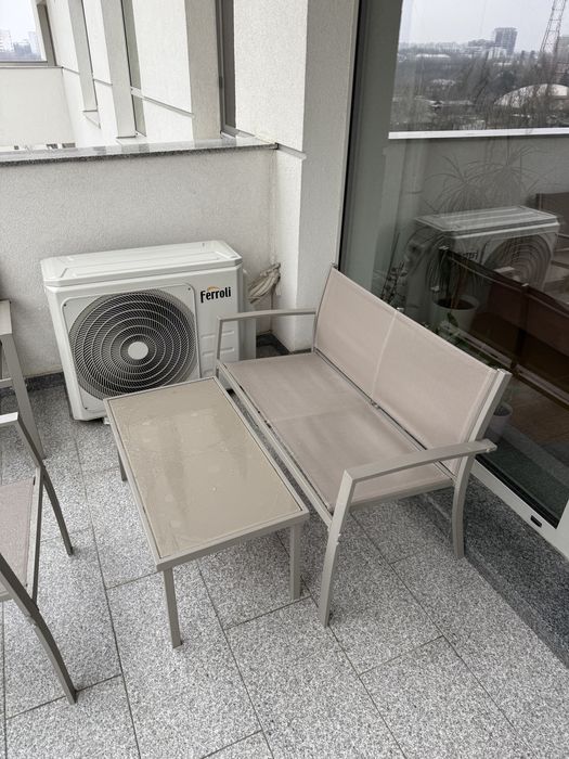 Set masa si 2 scaune si banfa exterior