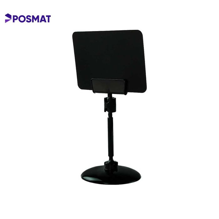 Ценникодержатель на круглой подставке 50мм черный. Ценник. Sennik