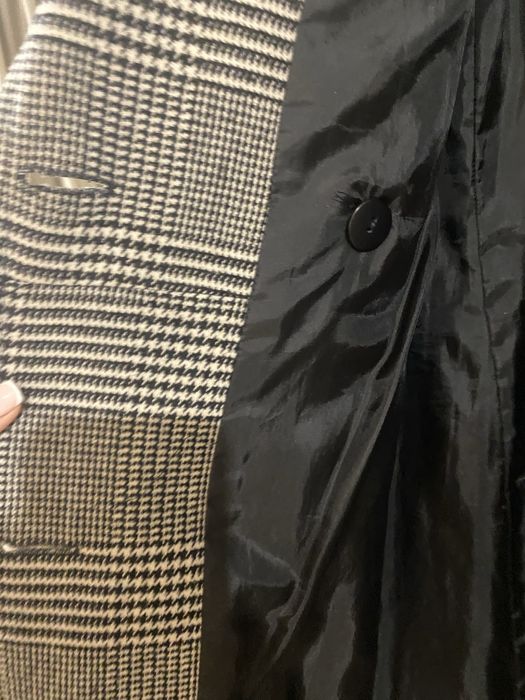 Пальто клетка россия шерсть