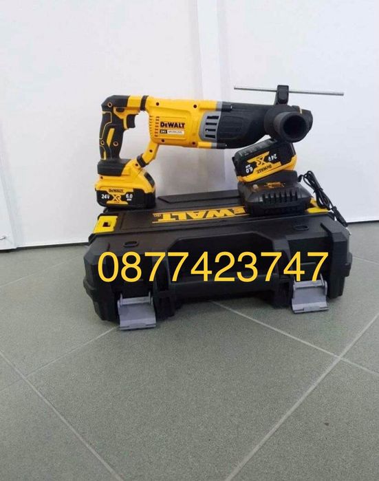 Безчетков Акумулаторен Перфоратор Dewalt 24