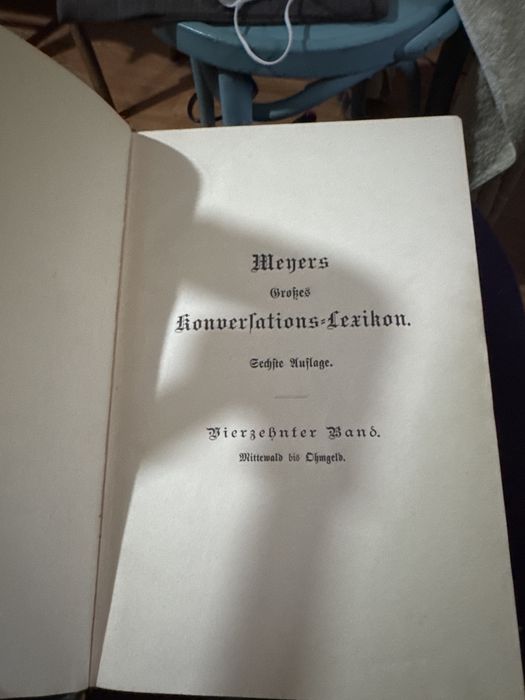 Colecție veche Meyers Konversations-Lexikon – 23 volume