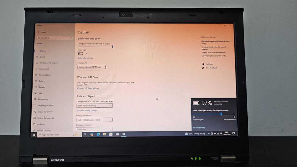 Lenovo ThinkPad T420 I7 16GB SSD 256GB Nvidia