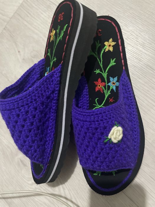 Домашние тапочки ручной работы