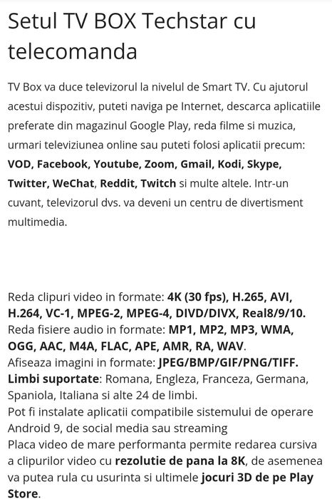 Mini PC TV Box TX3, Android TV