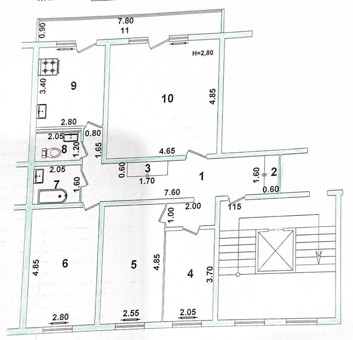 Продается 4-х комнатная квартира Алгоритм