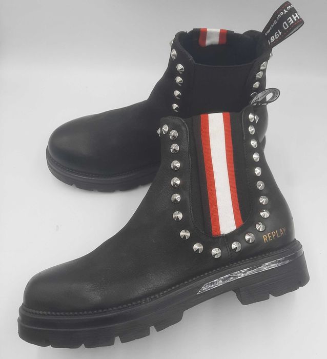 Superbe ghete dama REPLAY model chelsea noi piele naturala comode 39