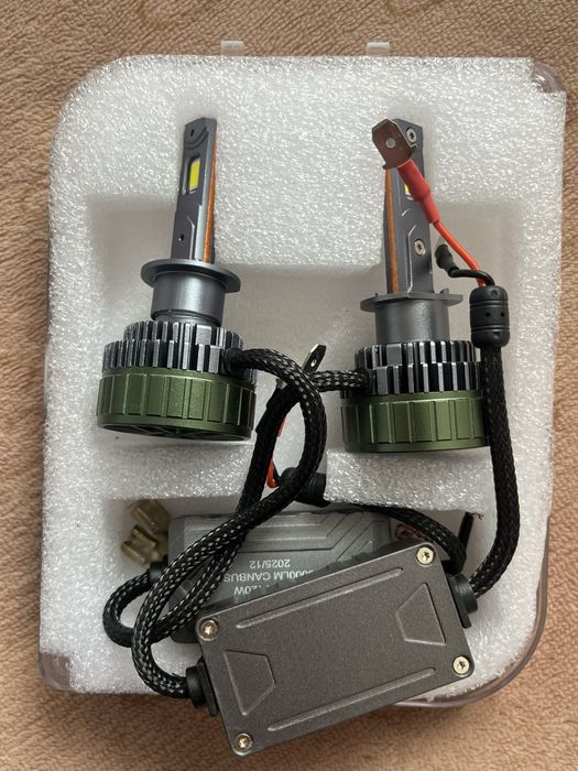 Led лампа для фар, лед лампочка, LED H1