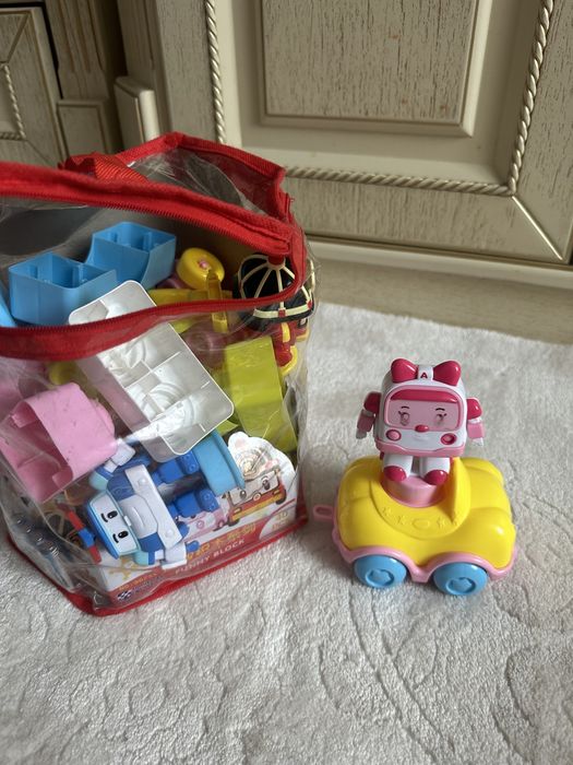 Пианино, кубики, робокары игрушки