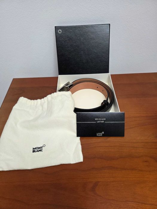 Curea piele neagra MONTBLANC