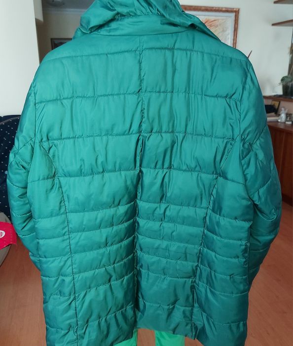 Дамско яке, зелено за преходни сезони ХL