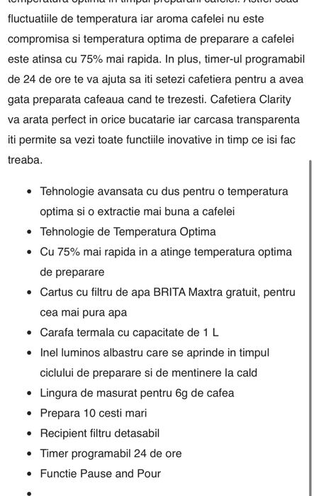Vind cafetiera digitala Russell Hobbs Clarity nou