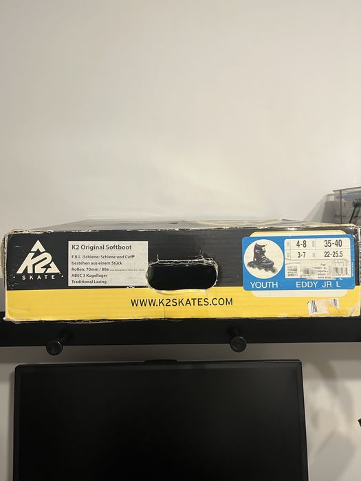 Role K2 Sports Junior Fitness Inline – stare excelentă, mărime 35-40