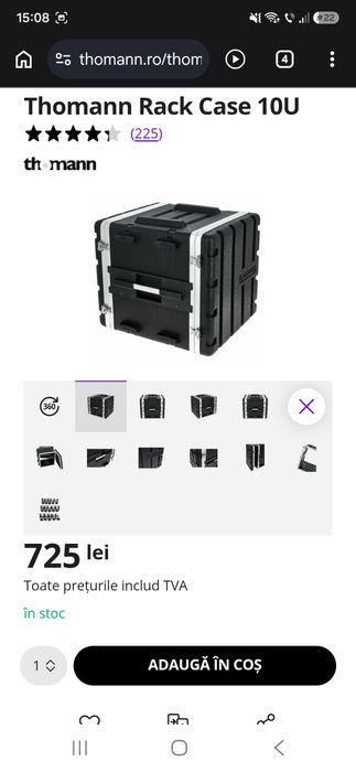 Rack case 10U ,ca si nou