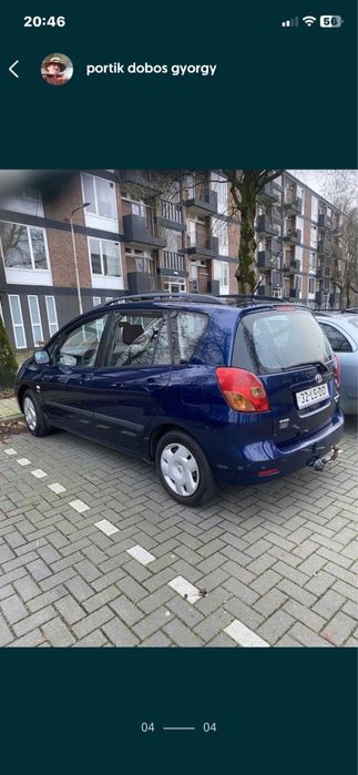 Toyota Corola verso cu numere de olanda