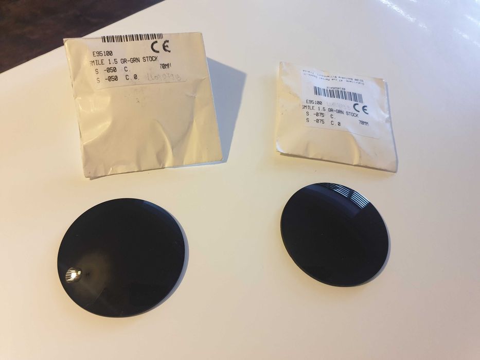 Lentile (verde) cu dioptrii pentru ochelari de soare 050 070 0.50 0.70