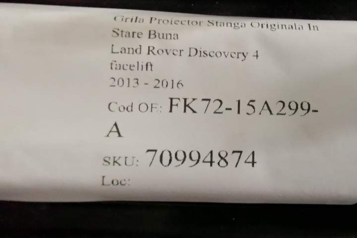 Grila Proiector Stanga Originala In Stare Buna Land Rover  Discovery