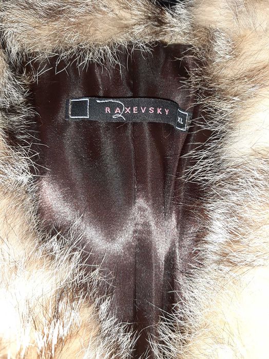 Geaca Raxevsky din piele cu blana naturala