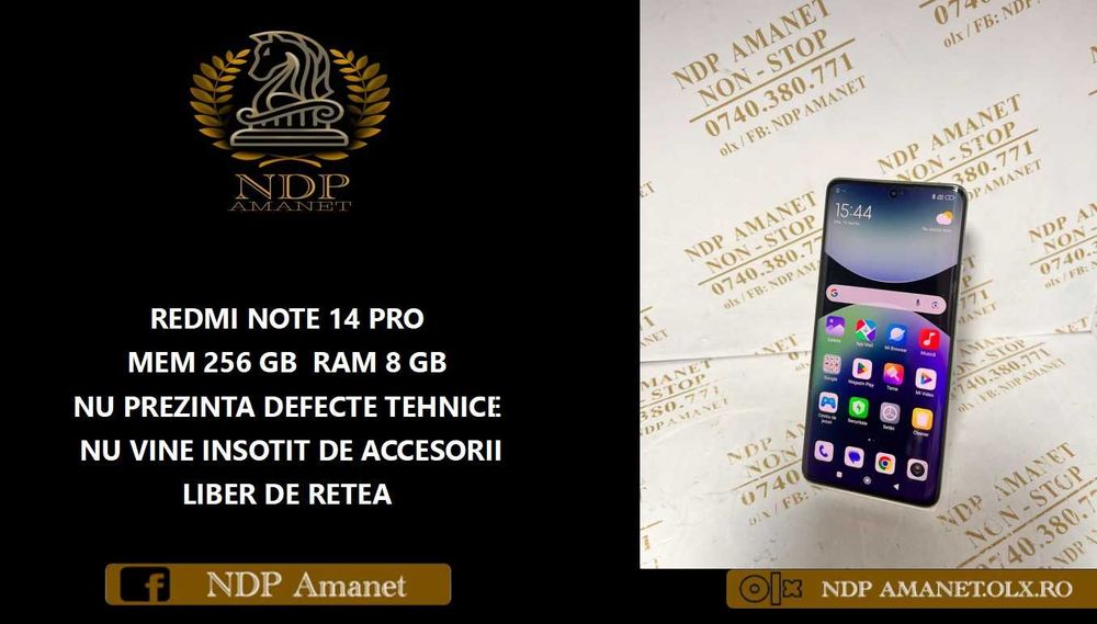 NDP Amanet Calea Mosilor 298  REDMI NOTE 14 PRO (43636)