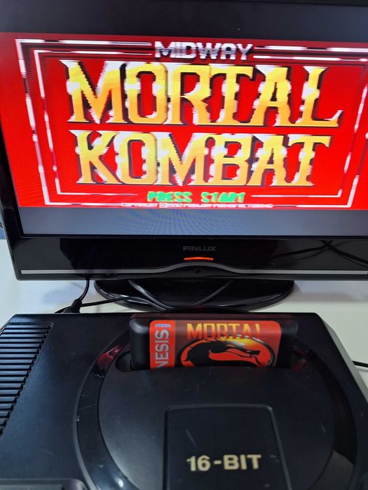 Mortal Kombat Midway caseta discheta clasica Sega Mega Drive Genesis