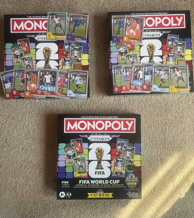 Продавам: Настолна игра Монополи Hasbro Monopoly Panini Prizm: FIFA World Cup