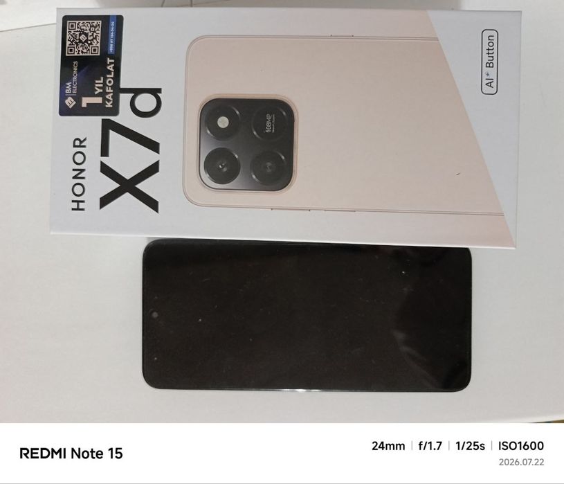 Honor X7d yengi hali