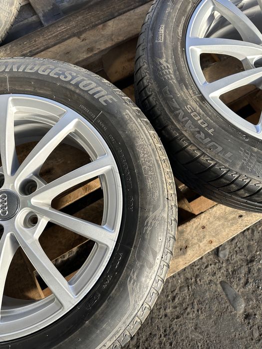 Jante originale Audi A6 cu anvelope vara 225/60 R17 si senzori