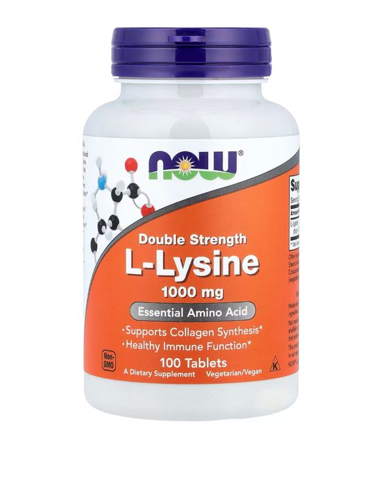 Supliment Alimentar Now Foods L-Lysine 1000mg 100 Tables, Sigilat