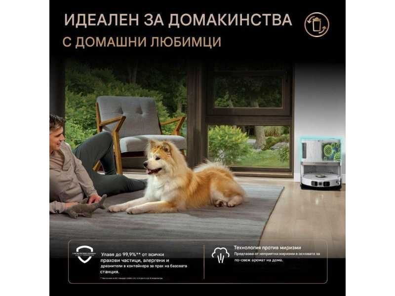 Робот Прахосмукачка Shark PowerDetect NeverTouch AV2800ZEEUWH, Бял